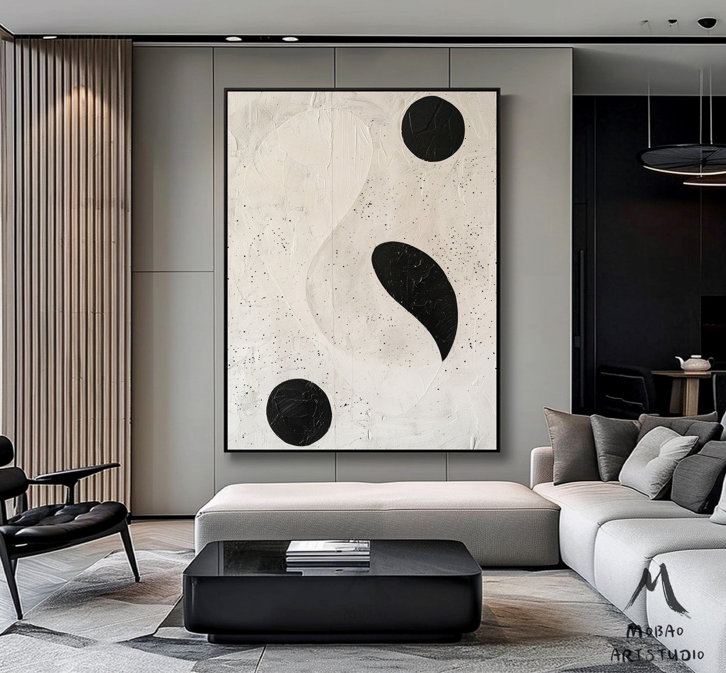 Beige Textured Minimalist Wall Art Wabi-Sabi Wall Art Beige Abstract Wall Art Beige Canvas Wall Art Boho Wall Art Black Minimalist Wall Art